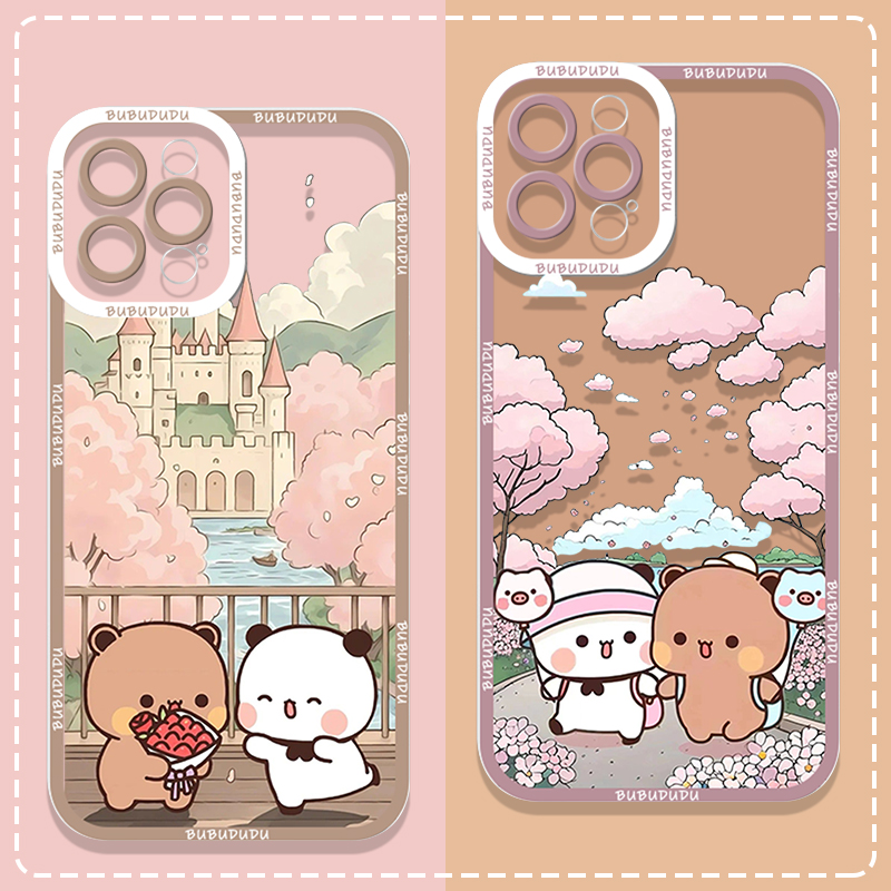 Phone Cases Clear - Cute BUBU DUDU Couple Clear Phone