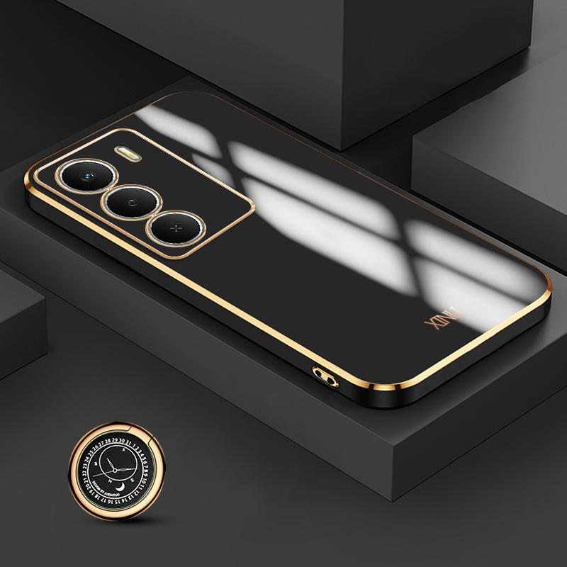 Luxury Plating Case - Biruiqu for Realme 14X Back Cover