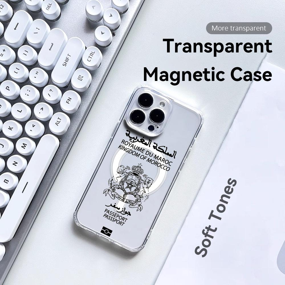 Phone Cases Magsafe - Cool Morocco Passport Phone Case For