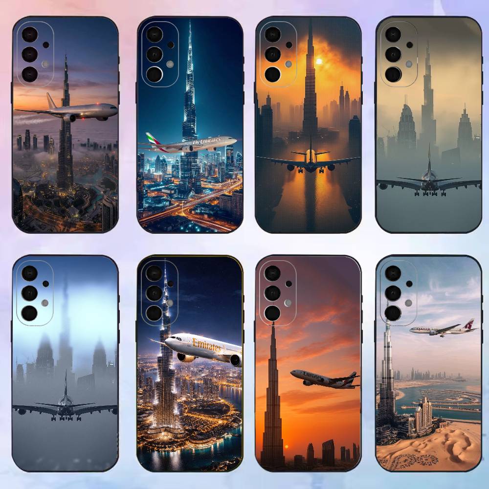 Phone Cases Dubai - Dubai Burj Khalifa Airplane phone Case