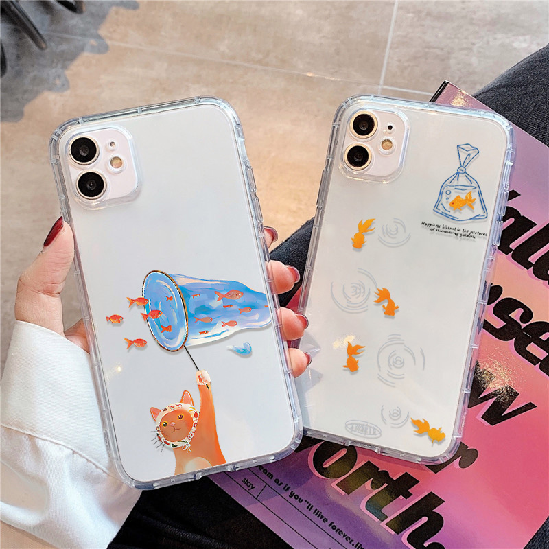 Lovely Fishes Clear Phone Case - Phone Cases Xr Iphone 评论和价格