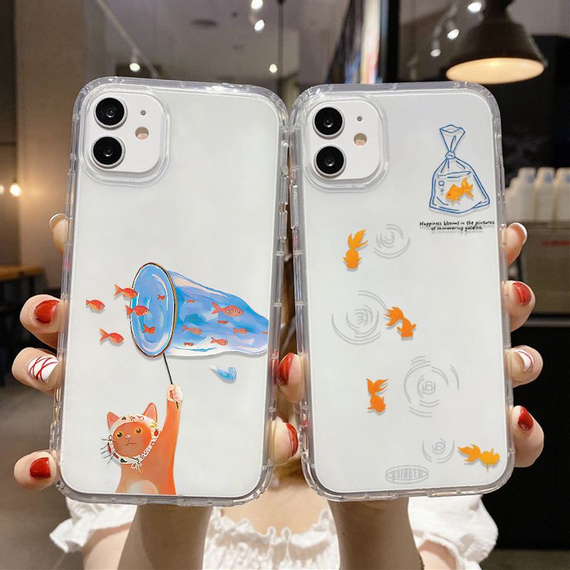 Lovely Fishes Clear Phone Case - Phone Cases Xr Iphone 评论和价格