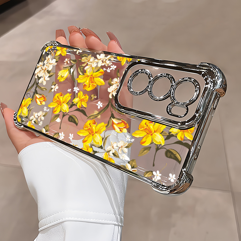 Painting Flowers Phone Case Fo - Luxury Plating Case 评论和价格