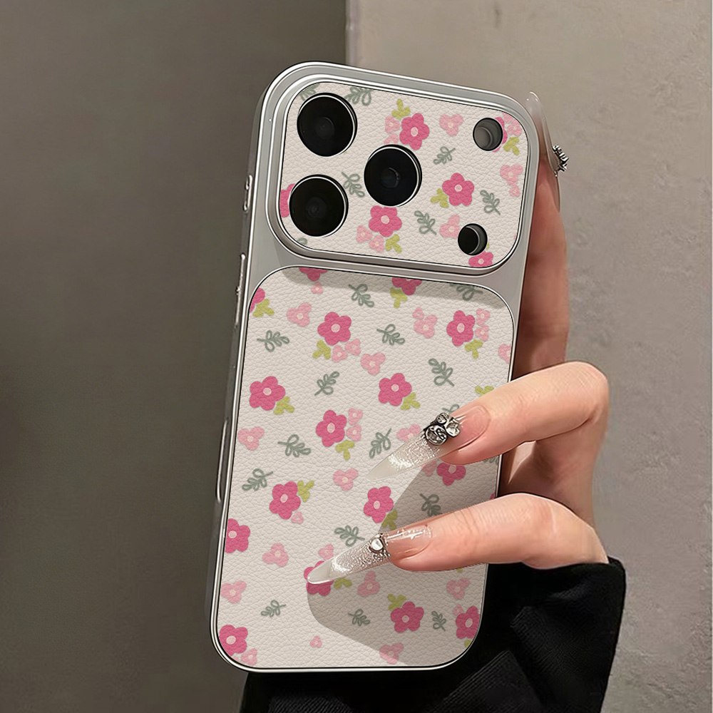 Luxury INS Flower Large Window - Phone Cases With Camera Cover 评论和价格