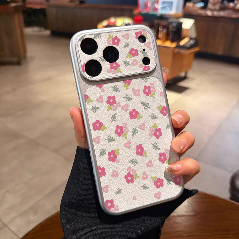 Luxury INS Flower Large Window - Phone Cases With Camera Cover 评论和价格