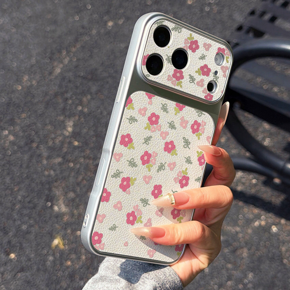 Luxury INS Flower Large Window - Phone Cases With Camera Cover 评论和价格
