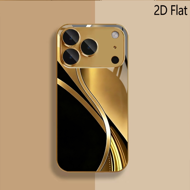 black gold print Patterned tem - Phone Cases With Camera Cover 评论和价格