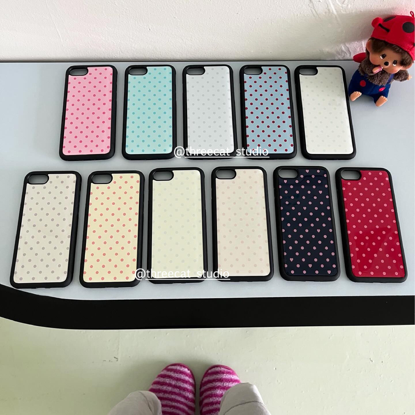 Korean Ins Colorful Polka Dots - Phone Cases Rugged 评论和价格