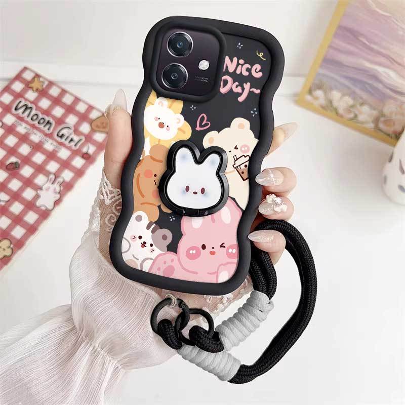 3pcs( Cute Pink Rabbit Phone C - Phone Cases India 评论和价格