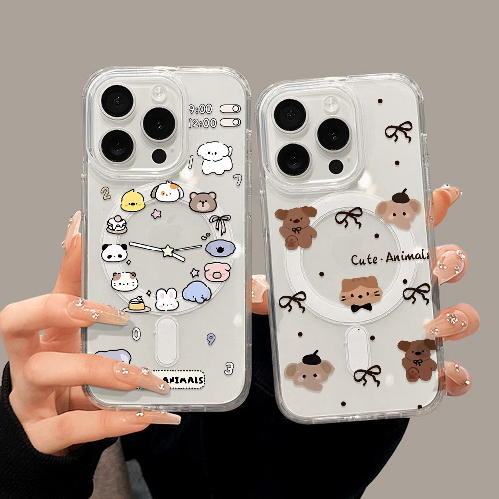 Cute Cartoon Animals Phone Cas - Phone Cases Magsafe 评论和价格