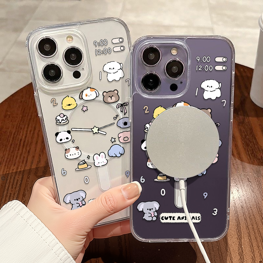 Cute Cartoon Animals Phone Cas - Phone Cases Magsafe 评论和价格