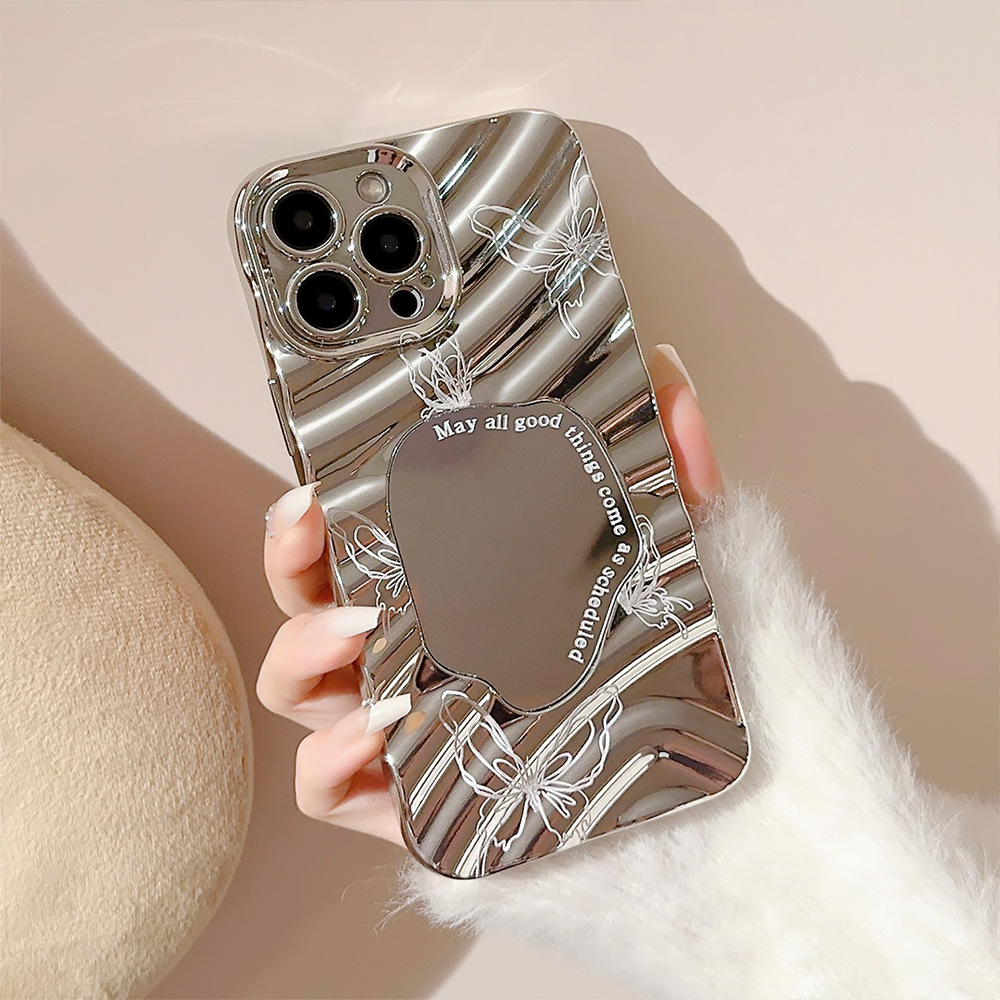 Luxury Silver Wavy Plating Mak - Luxury Plating Case 评论和价格