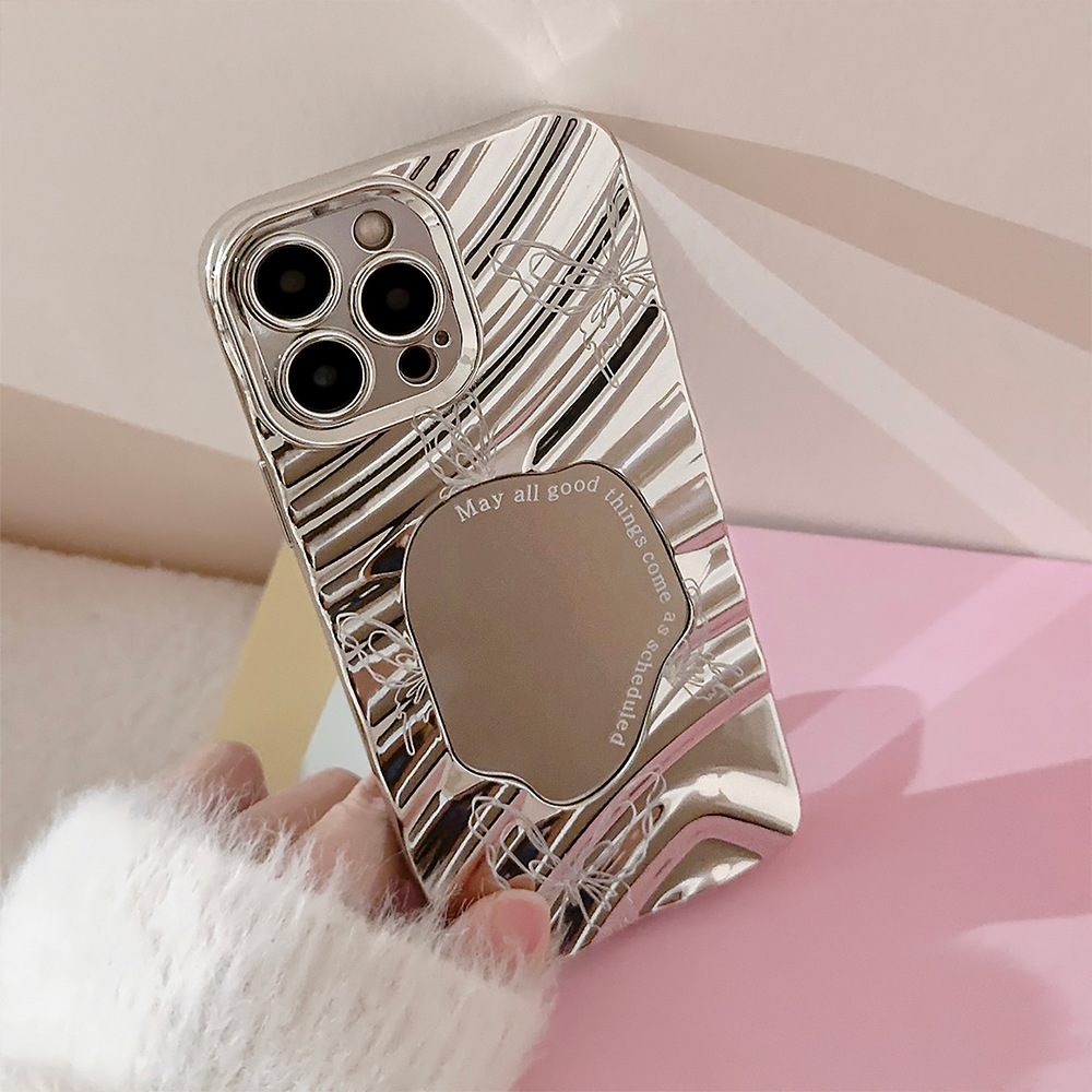 Luxury Silver Wavy Plating Mak - Luxury Plating Case 评论和价格