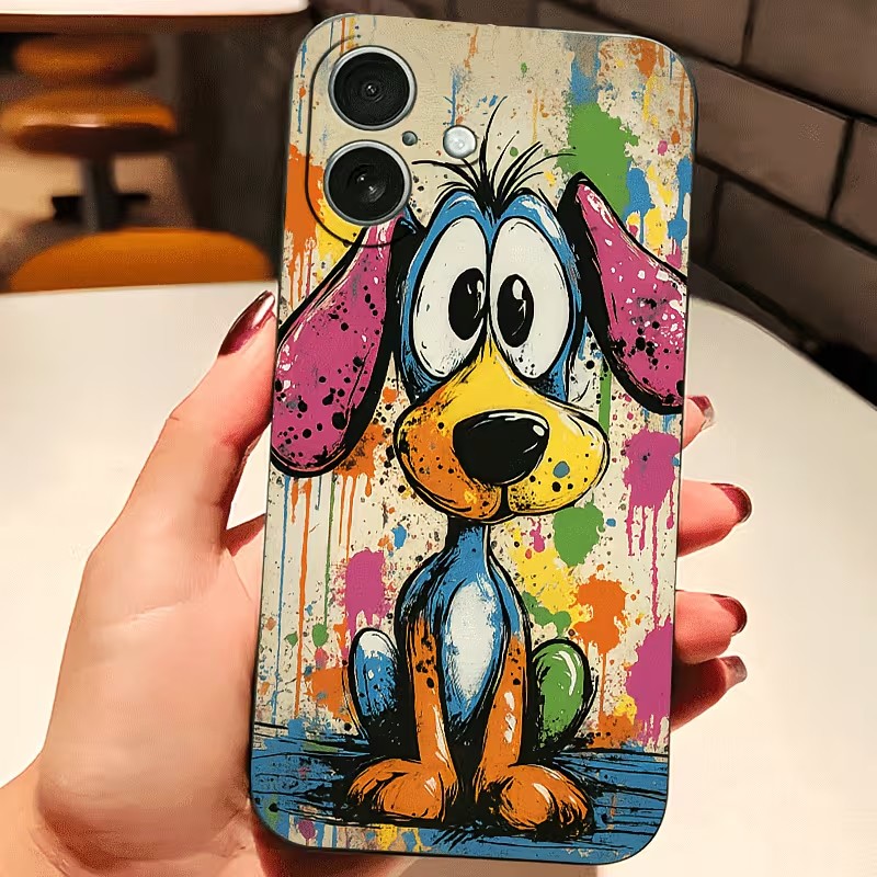 Graffiti Colored Puppy TPU Pho - Phone Cases Xr Iphone 评论和价格