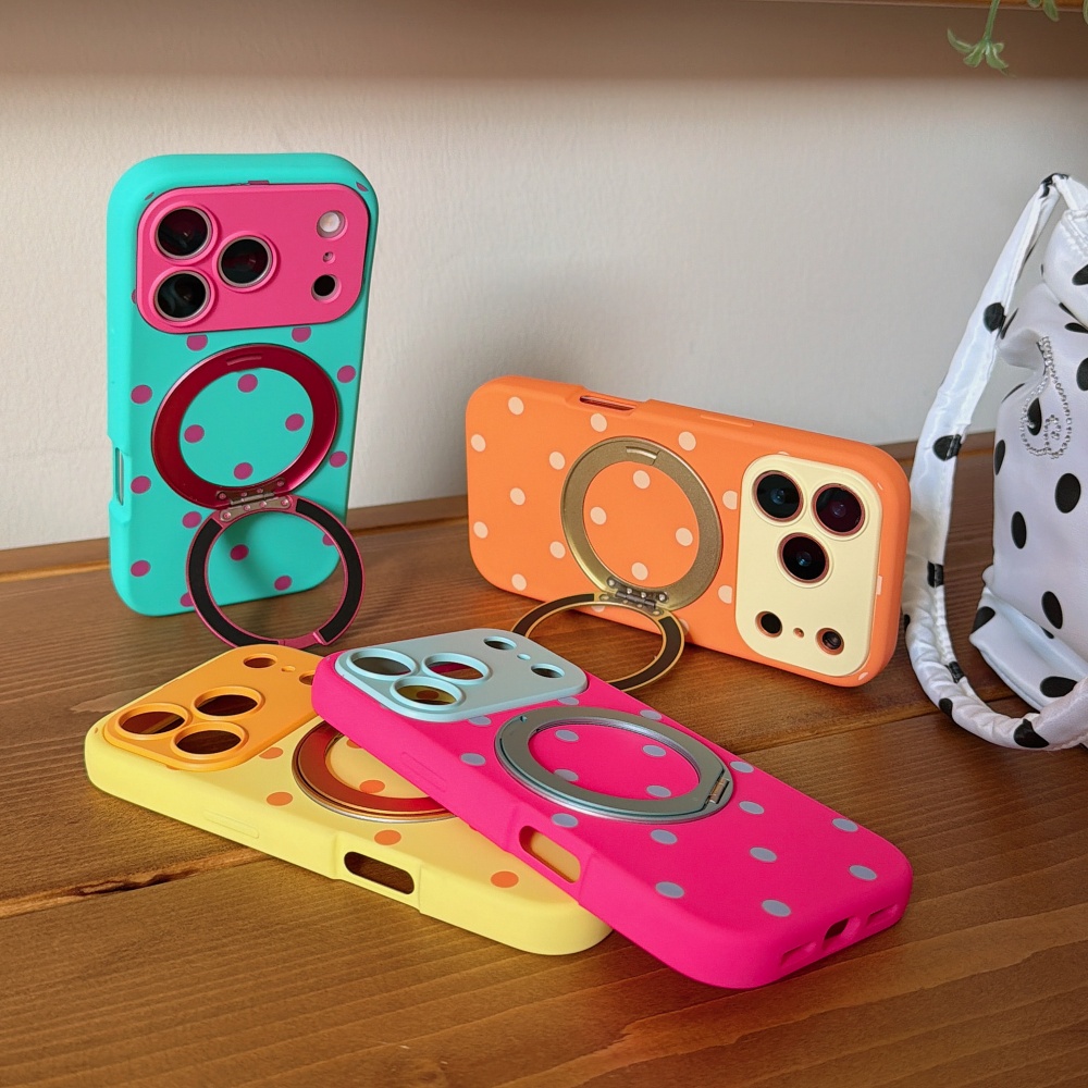 INS Polka Dot Magnetic 360° Ro - Phone Cases Magsafe 评论和价格