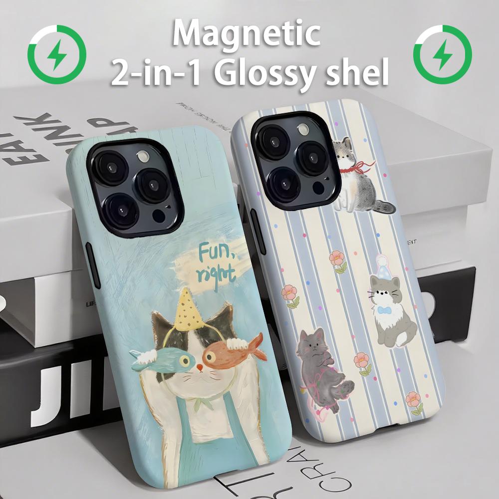 Cute cats and dogs  Phone Case - Phone Cases For Iphone 13 评论和价格
