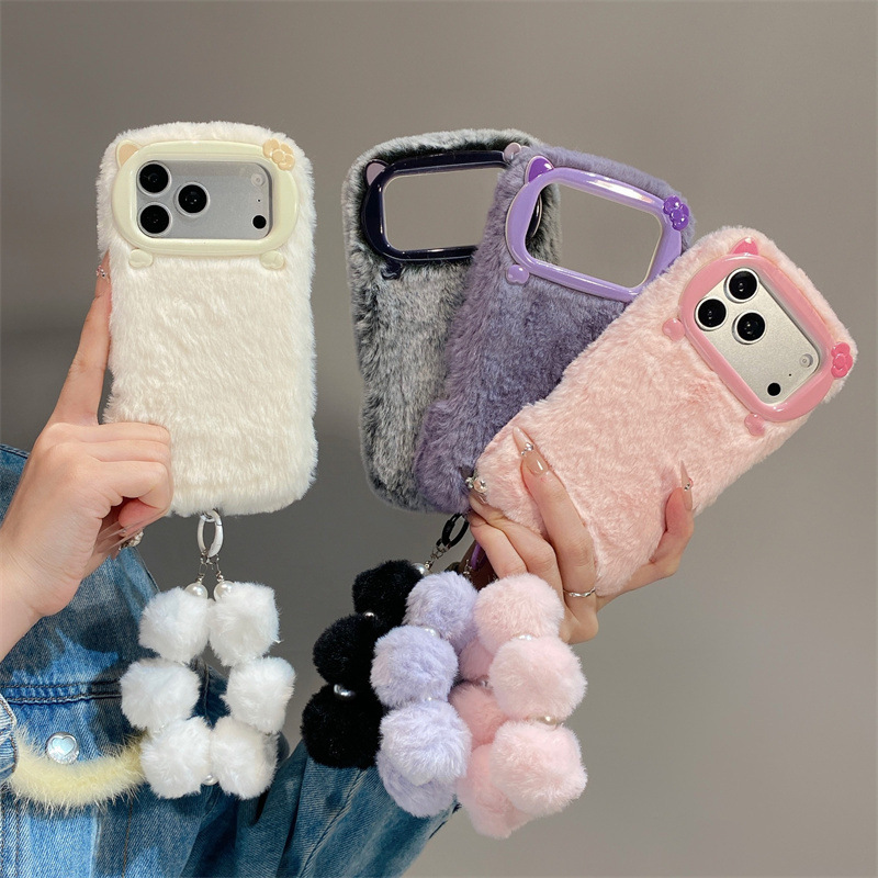 Luxury Solid Colors Furry Plus - Phone Cases For Iphone 13 评论和价格