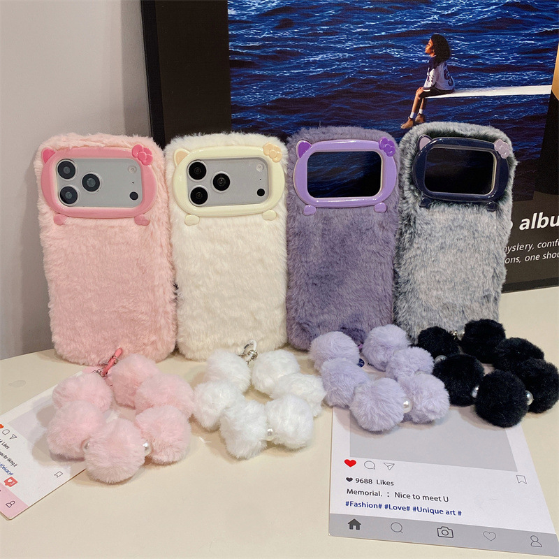 Luxury Solid Colors Furry Plus - Phone Cases For Iphone 13 评论和价格