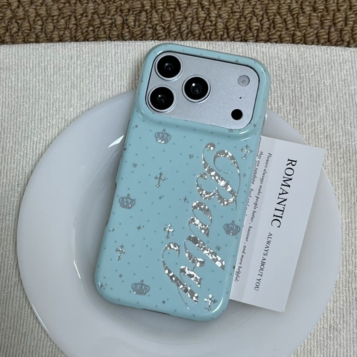 Korean Ins Mint Colored Englis - Phone Cases For Iphone 13 评论和价格