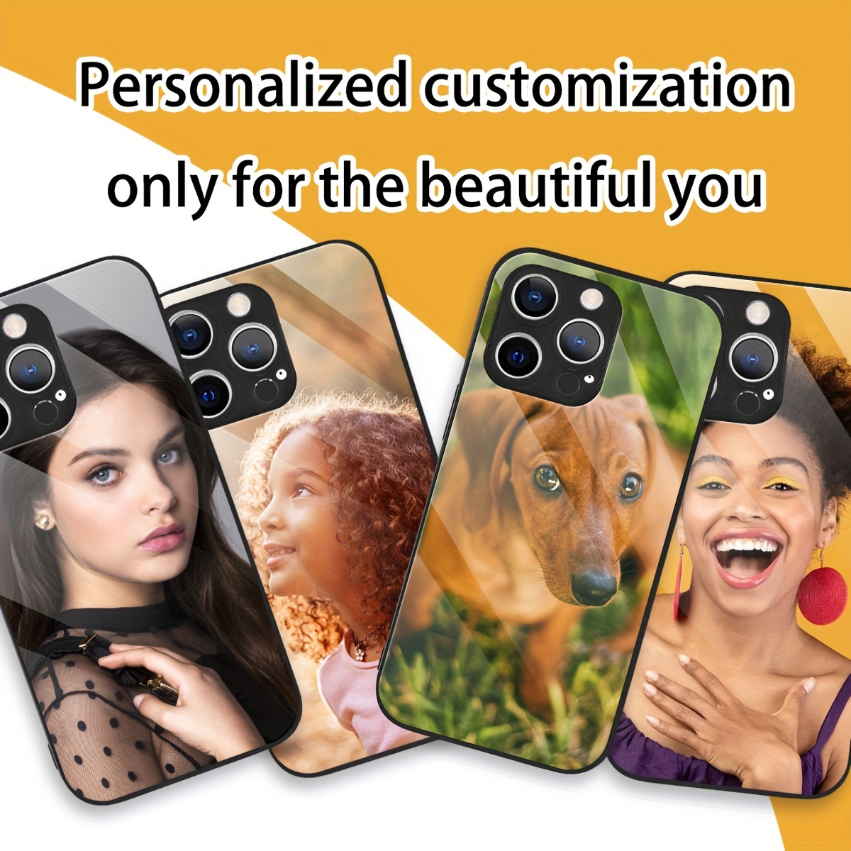 Custom Photo Mirror Glass Case - Phone Cases With Pictures 评论和价格