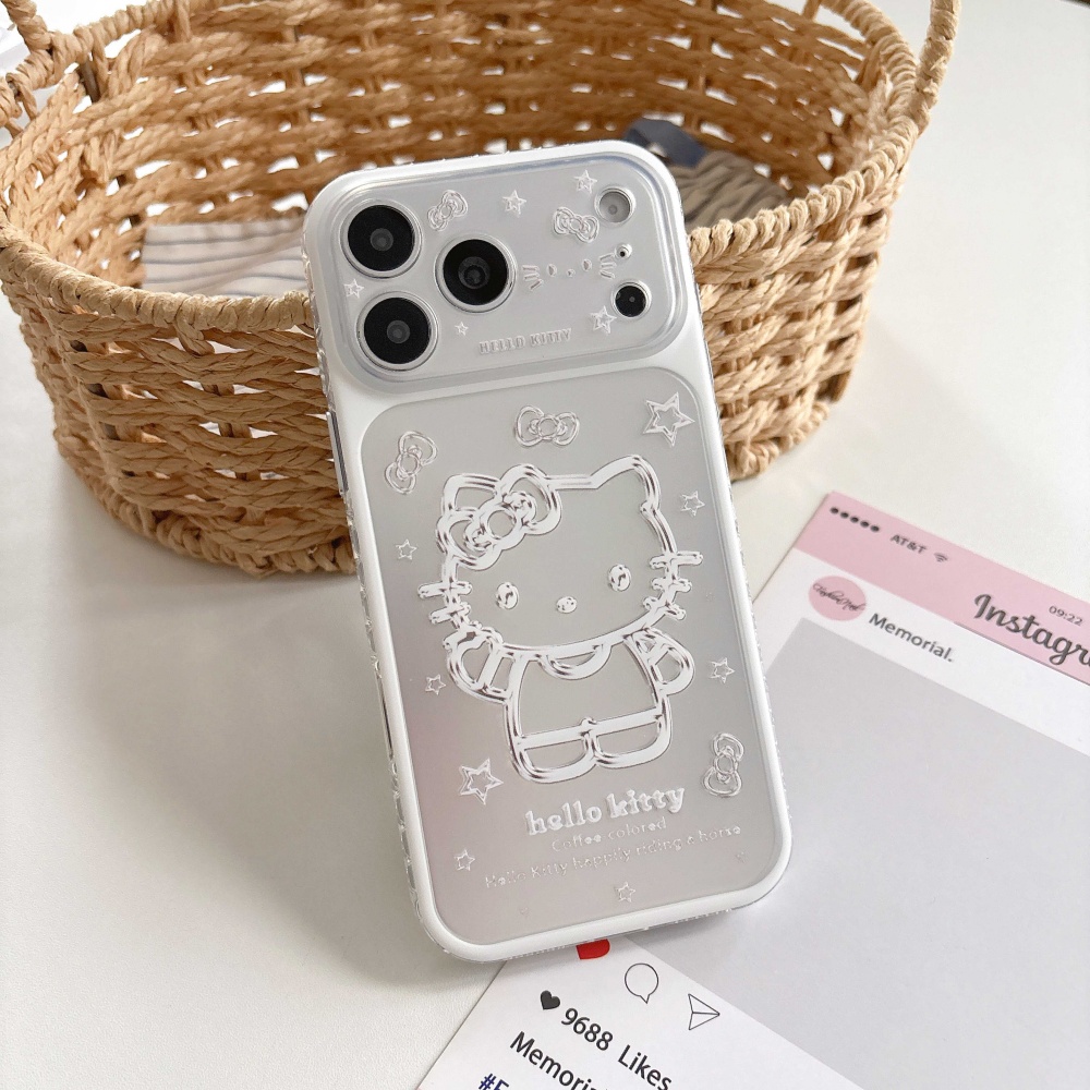 Cute Cartoon Pink Silver Botto - Phone Cases With Camera Cover 评论和价格