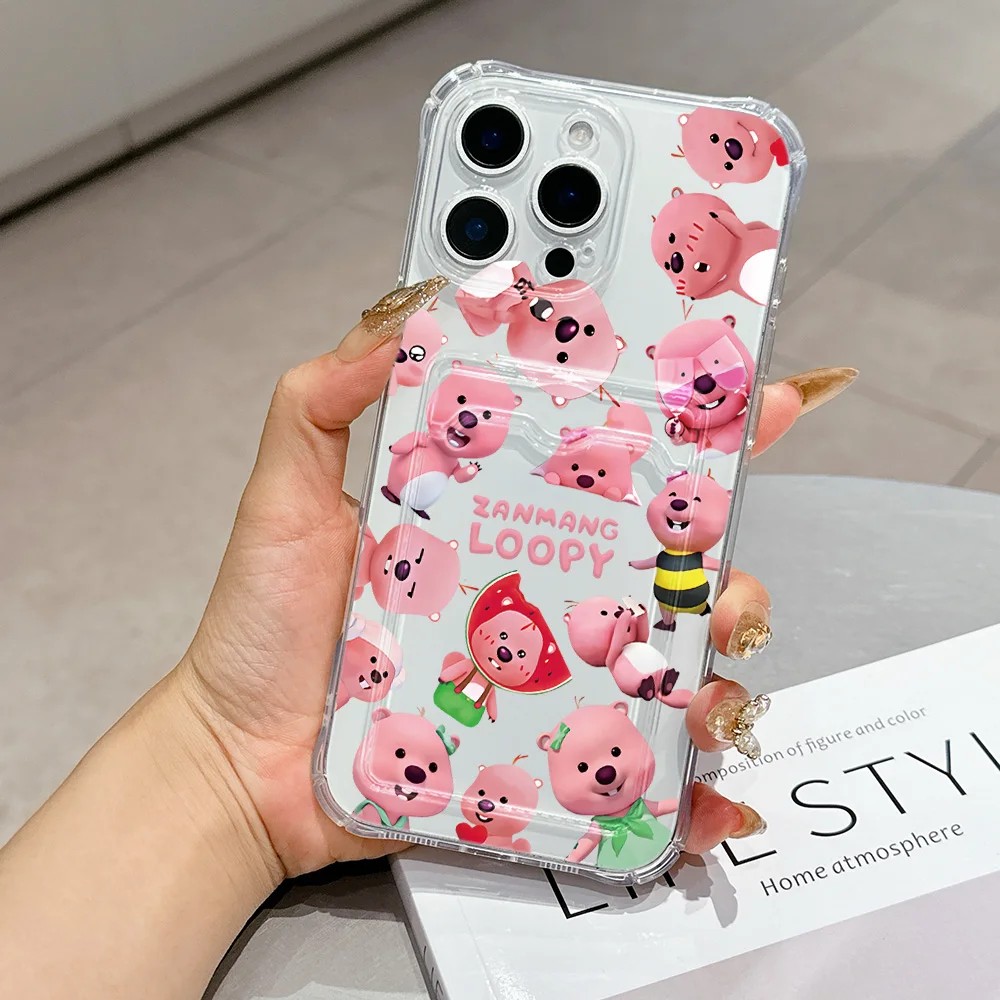 Cute Cartoon L-Loopys Card Hol - Phone Cases Loopy 评论和价格