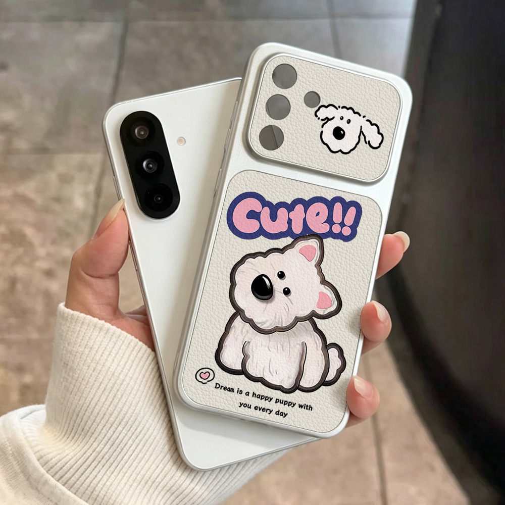 Cute Cartoon Dog Lanyard Phone - Phone Cases With Camera Cover 评论和价格