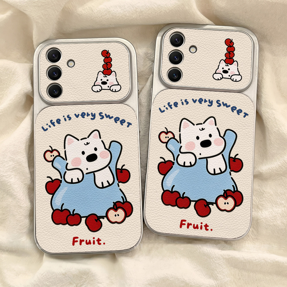 Cute Cartoon Dog Lanyard Phone - Phone Cases With Camera Cover 评论和价格