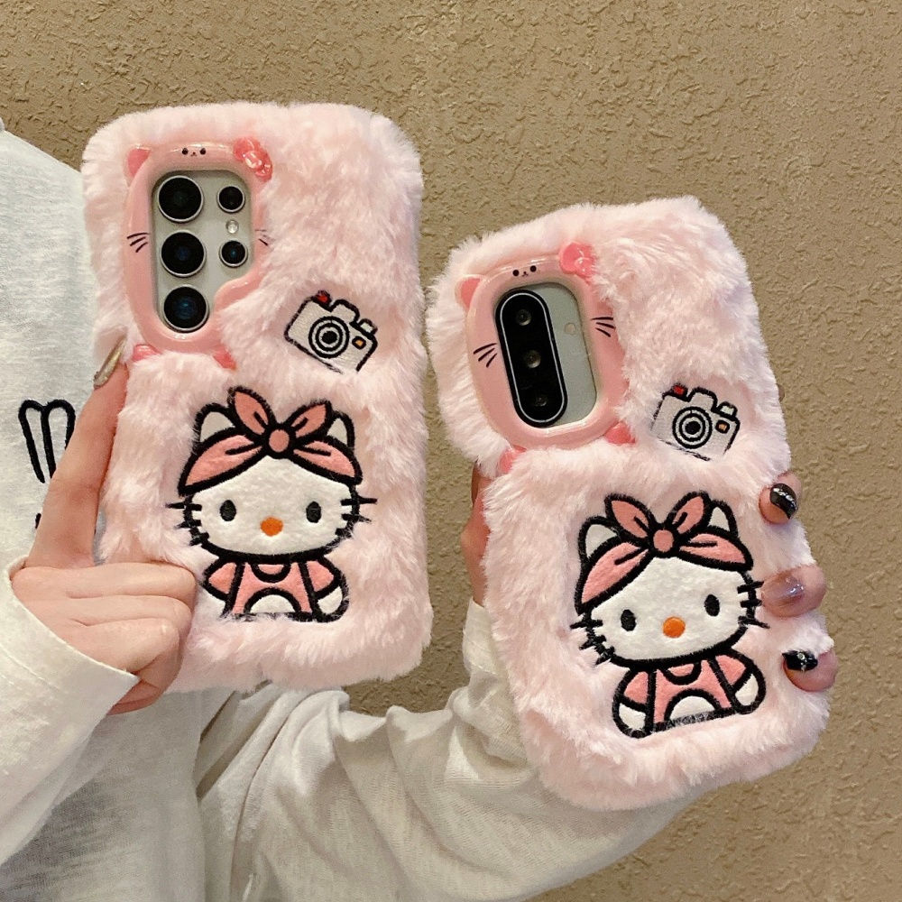 Cute 3D Camera Plush KT Phone  - Phone Cases With Camera Cover 评论和价格