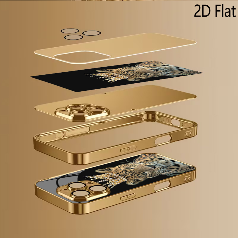 Leopard King Patterned tempere - Phone Cases With Camera Cover 评论和价格