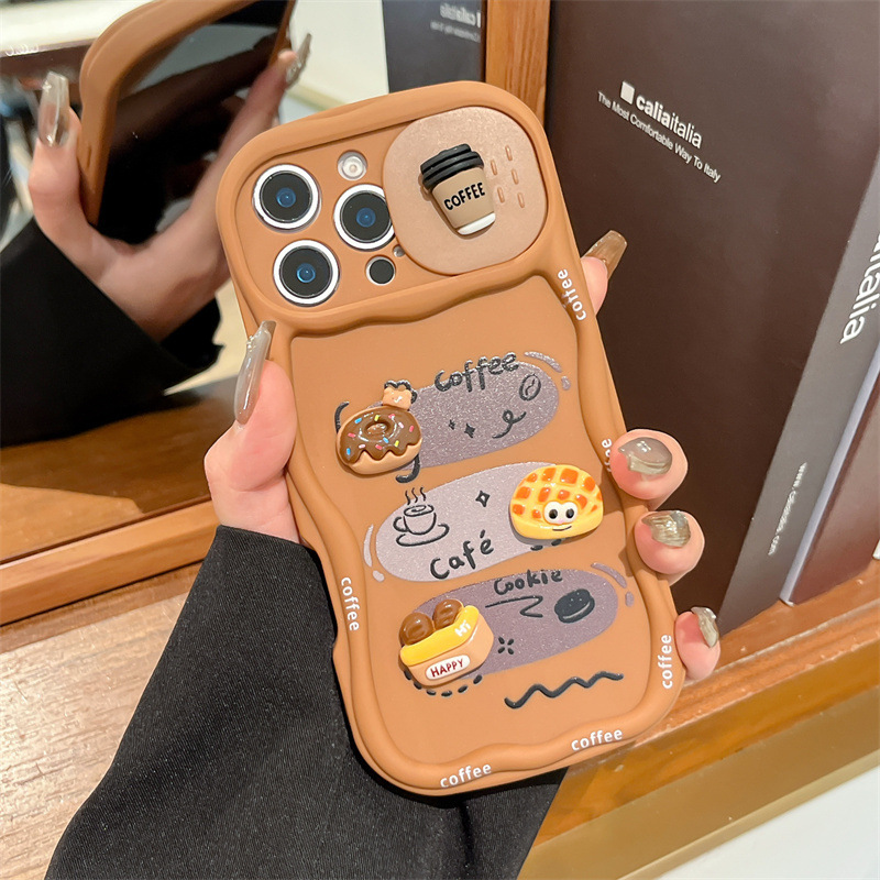 3D Cartoon Bread With Wrist St - Phone Cases With Camera Cover 评论和价格