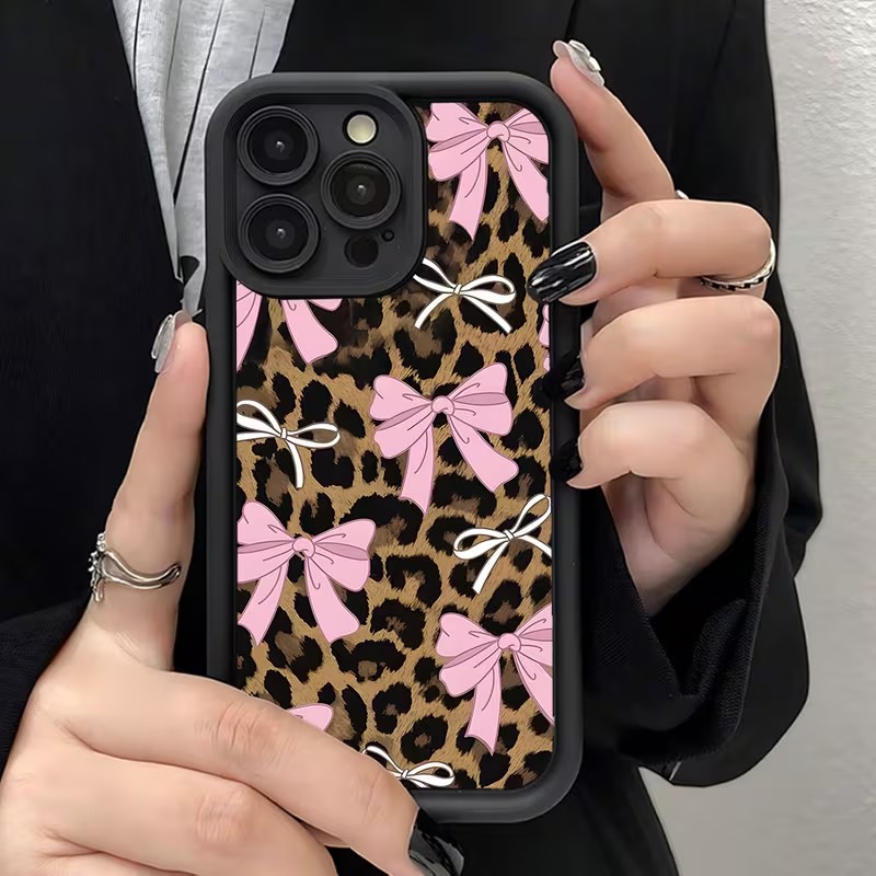 Leopard Print Bow Phone Case F - Phone Cases Xr Iphone 评论和价格