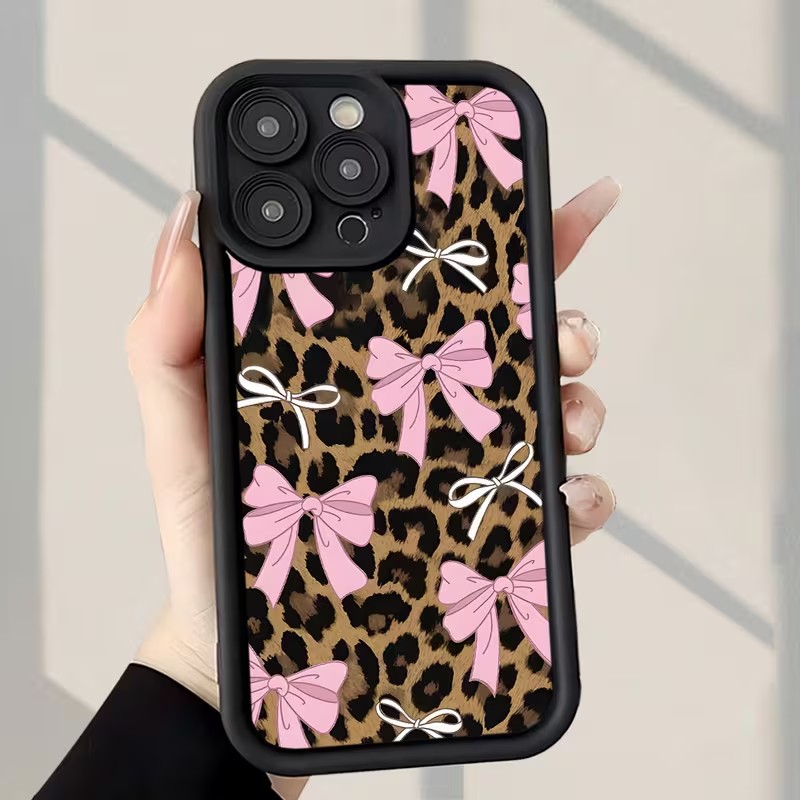 Leopard Print Bow Phone Case F - Phone Cases Xr Iphone 评论和价格