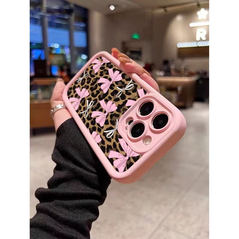 Leopard Print Bow Phone Case F - Phone Cases Xr Iphone 评论和价格