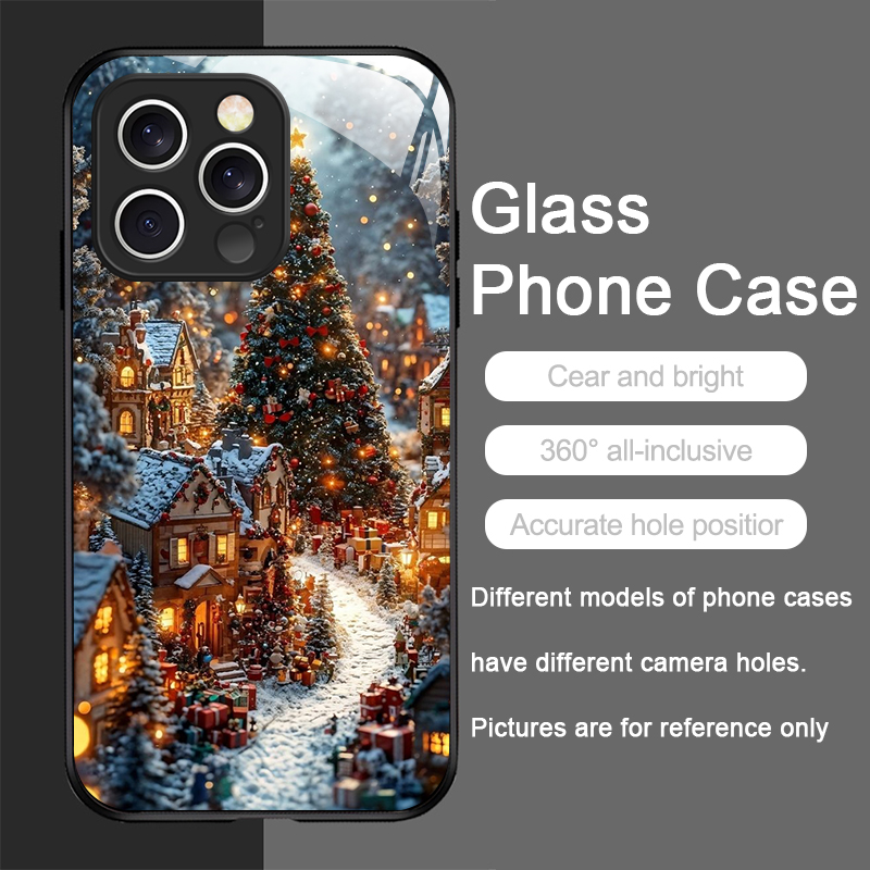 Christmas Tree Gift Snowy Town - Phone Cases Xr Iphone 评论和价格