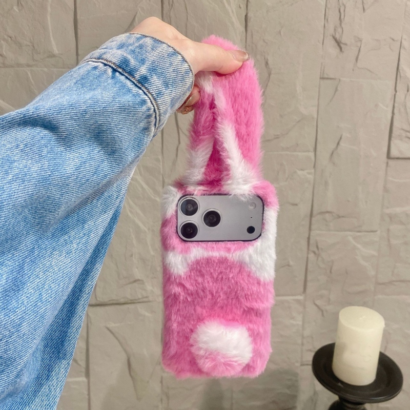 Cute Rabbit Design Fluffy Phon - Phone Cases For Iphone 13 评论和价格