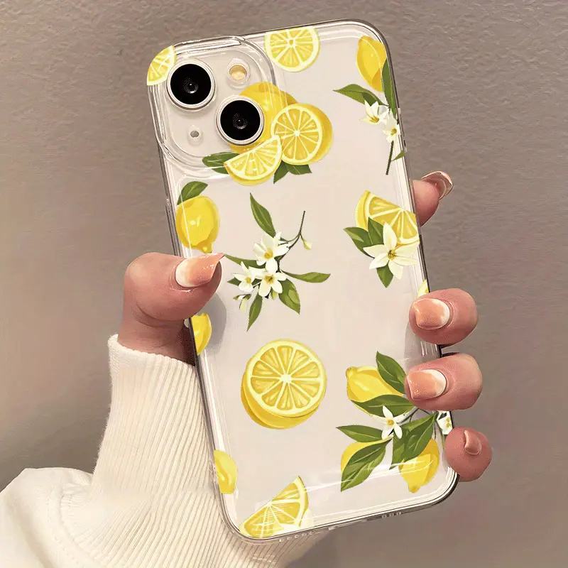 Summer Fruit Lemon Flower Clea - Phone Cases Clear 评论和价格