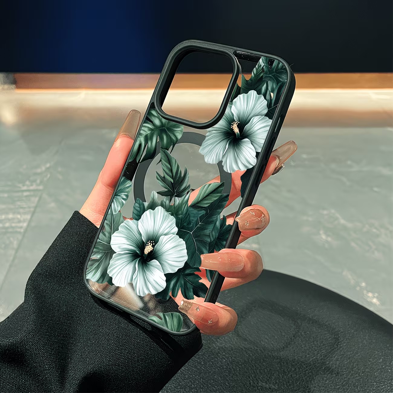 Green Floral Print Phone Case  - Phone Cases Magsafe 评论和价格