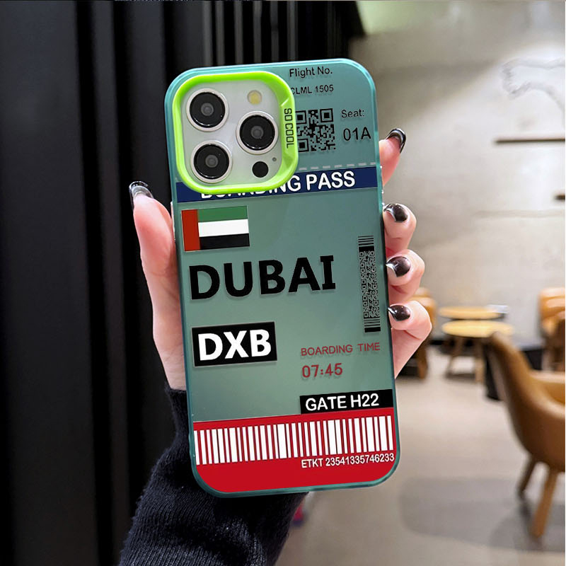DUBAI Boarding Pass Ticket Pho - Phone Cases Dubai 评论和价格