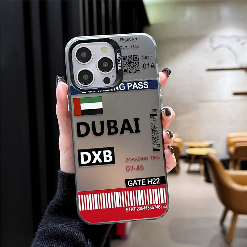 DUBAI Boarding Pass Ticket Pho - Phone Cases Dubai 评论和价格